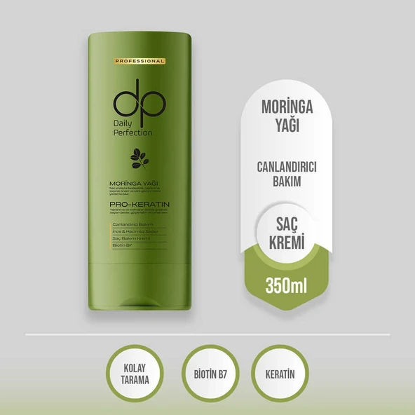 Dp Saç Kremi Moringa Yağı Özlü Canlandırıcı 350 Ml ürün görseli 1
