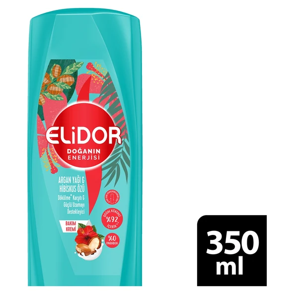 Elidor Saç Kremi Doğanın Enerjisi Argan Hibiskus Özlü 350 Ml ürün görseli 1