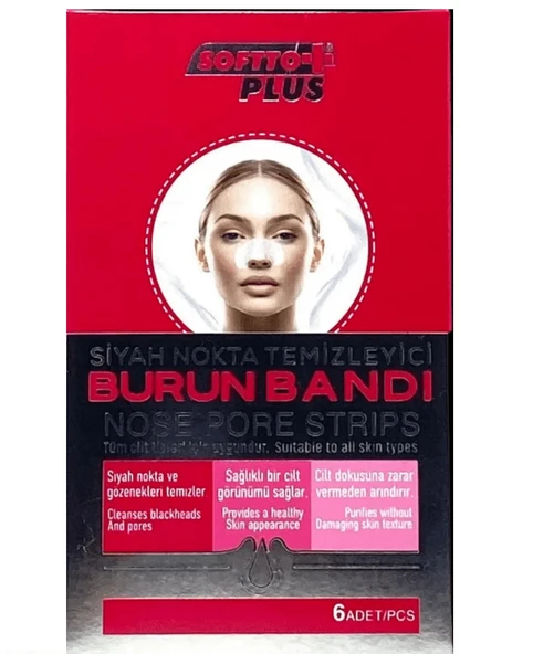 Softto Plus Siyah Nokta Temizleyici Burun Bant 6 Lı ürün görseli 1