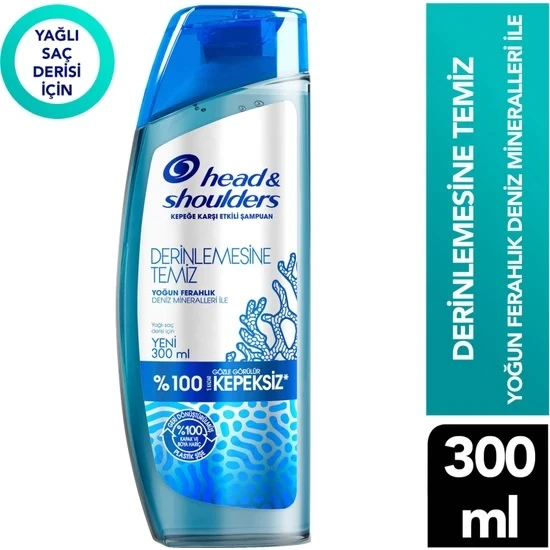 Head Shoulders Derinlemesine Temiz Şampuan Yoğun Ferahlık 300 Ml ürün görseli 1
