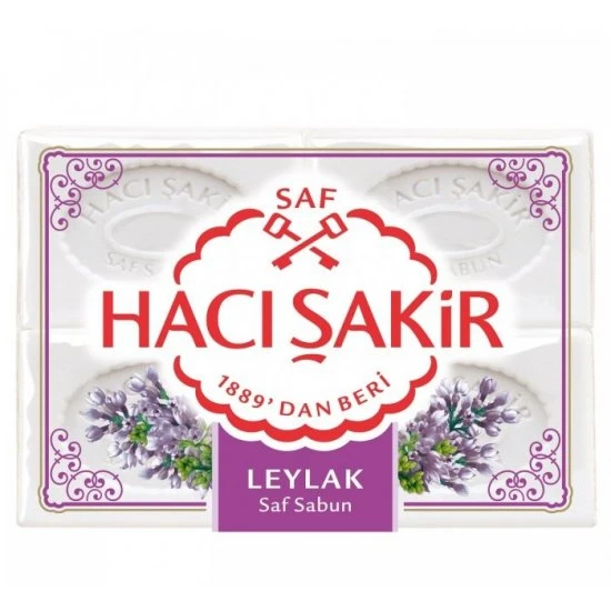 Hacı Şakir Banyo Sabunu Leylak 4 Lü 600 Gr ürün görseli 1