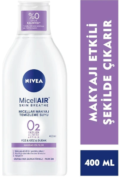 Nıvea Mıcellar Makyaj Temizleme Suyu Hassas Ciltler 400 Ml ürün görseli 1