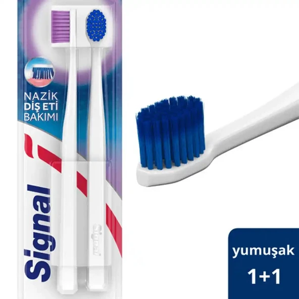 Signal Nazik Diş Eti Bakımı 1+1 Hediyeli Diş Fırçası Yumuşak ürün görseli 1