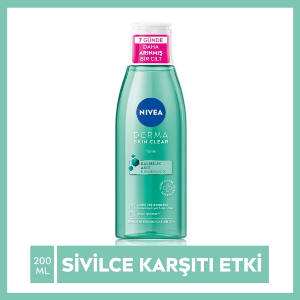 Nıvea Derma Skın Clear Yüz Temizleme Tonik 200 Ml ürün görseli 1