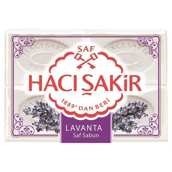 Hacı Şakir Banyo Sabunu Lavanta 4 Lü 600 Gr ürün görseli 1