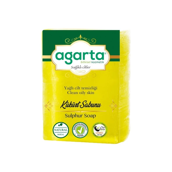 Agarta Doğal Kükürt Sabunu El Yapımı 150 Gr ürün görseli 1
