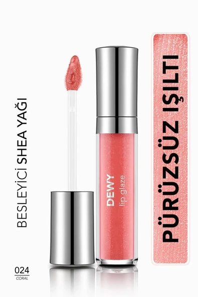 Flormar Dewy Lıp Glaze 024 Coral ürün görseli 1