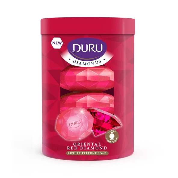 Duru El Sabunu Dıamonds Orıental Red 4 Lü 360 Gr Yeni ürün görseli 1