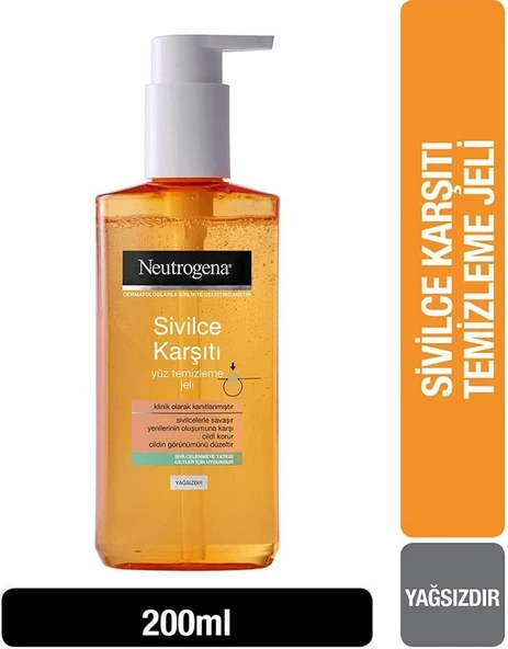 Neutrogena Sivilce Karşıtı Yüz Temizleme Jeli 200 Ml ürün görseli 1