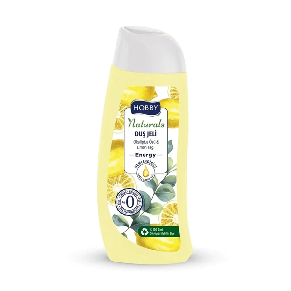 Hobby Duş Jeli Naturals Energy Okaliptus Özü Limon Yağı 500 Ml ürün görseli 1
