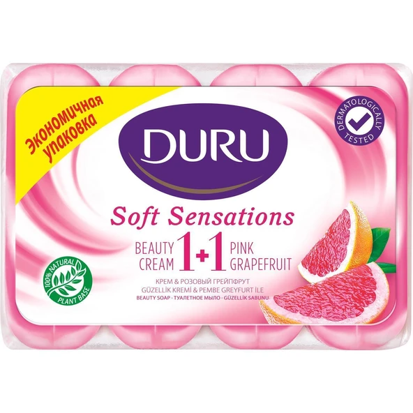 Duru Güzellik Sabunu Pembe Greyfurt Özlü 4 Lü 360 Gr Delist ürün görseli 1