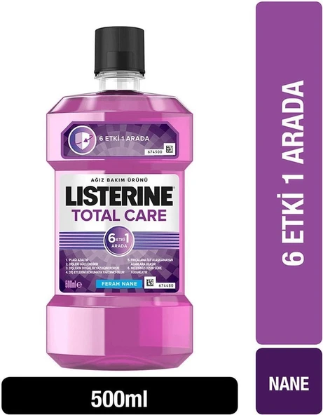 Lısterıne Total Care Ağız Bakım Suyu Alkolsüz 500 Ml ürün görseli 1