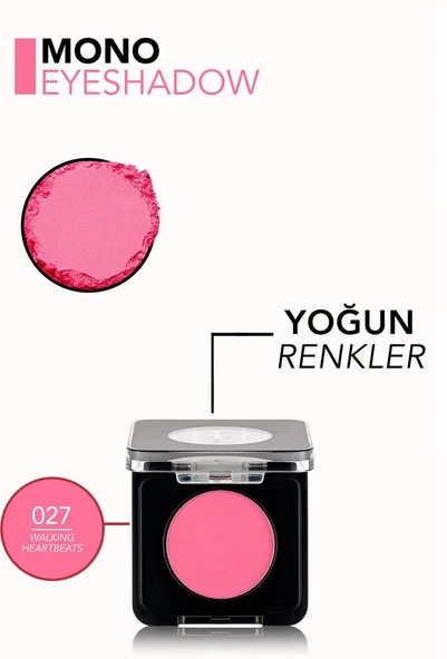 Flormar Mono Tekli Far 027 Walking Heartbeats Pembe ürün görseli 1
