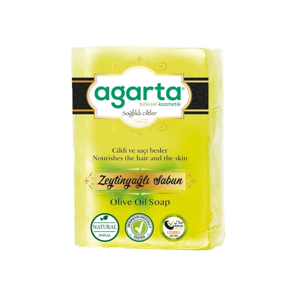 Agarta Doğal Zeytinyağlı Sabunu El Yapımı 150 Gr ürün görseli 1