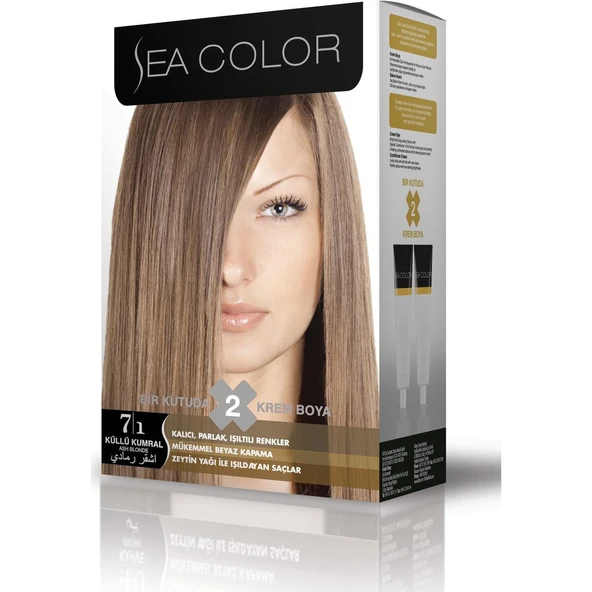 Sea Color Saç Boyası 7/1 Küllü Kumral ürün görseli 1