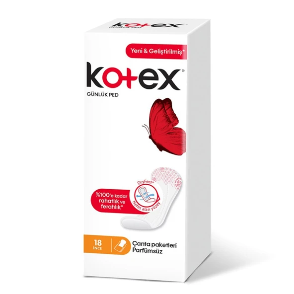 Kotex Günlük Ped Lıghtdays 18 Li Parfümsüz ürün görseli 1