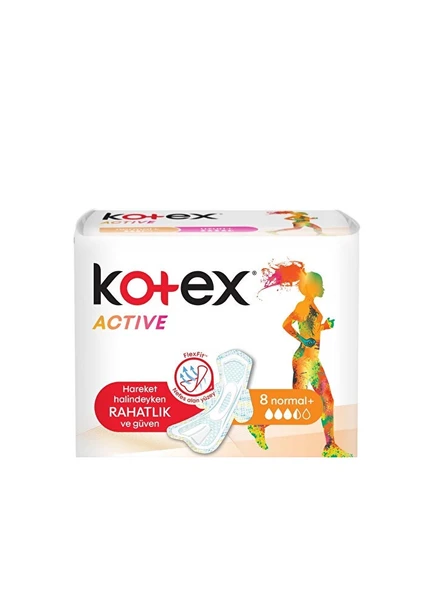 Kotex Active Tekli Normal 8 Li ürün görseli 1