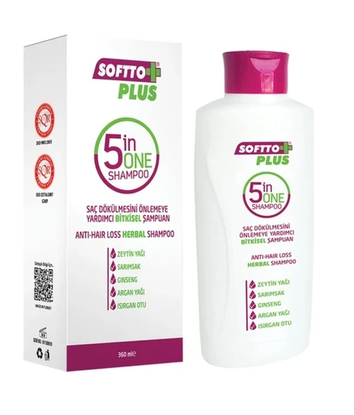 Softto Plus Şampuan Saç Dökülmesine Karşı 360 Ml ürün görseli 1