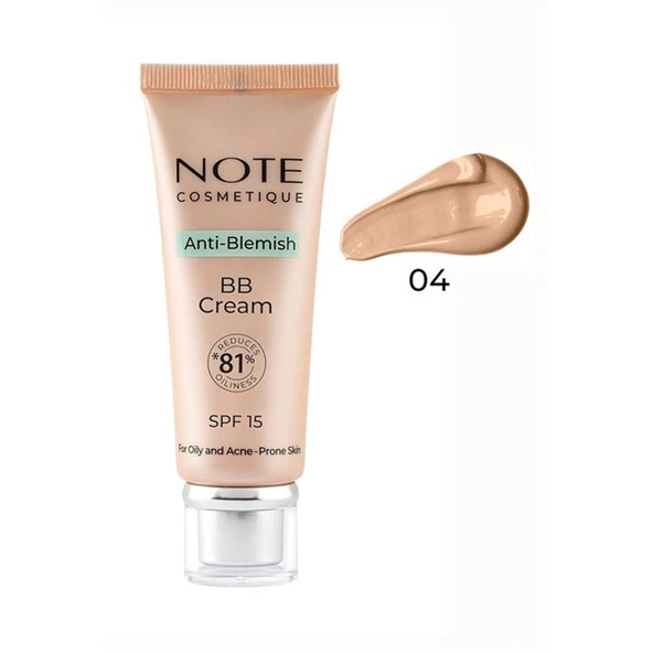 Note Bb Cream Anti Blemish No 04 Medıum Beıge ürün görseli 1