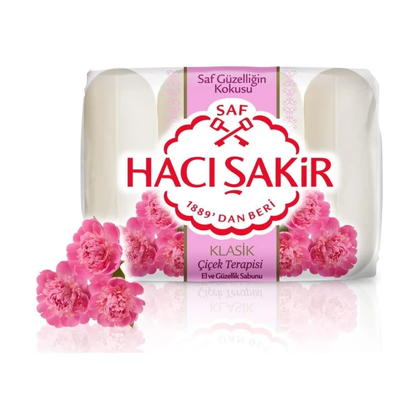 Hacı Şakir Güzellik Sabunu Çiçek Terapisi 4x70 Gr ürün görseli 1