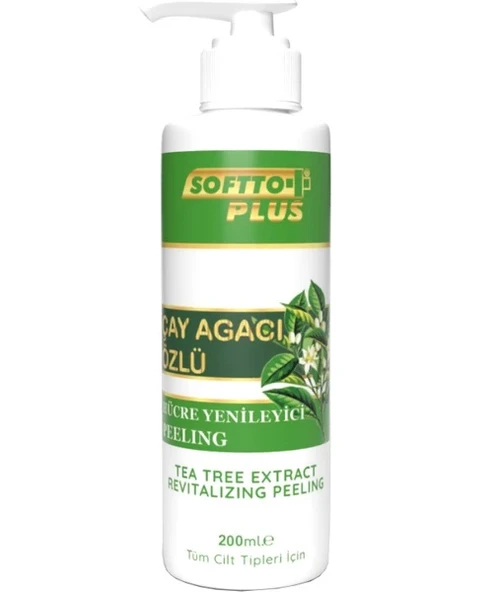 Softto Plus Peeling Siyah Nokta Çay Ağacı Özlü 200 Ml ürün görseli 1