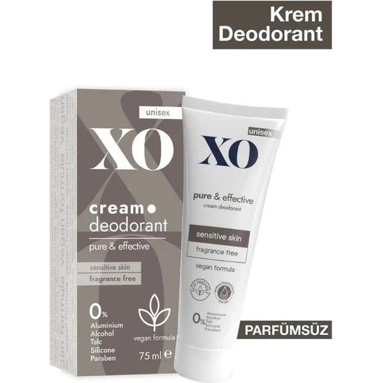 Xo Unisex Cream Deodorant Hassas Ciltler 75 Ml ürün görseli 1