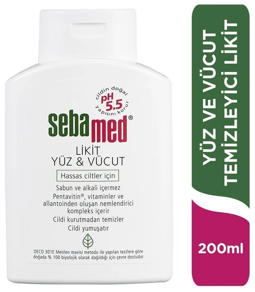 Sebamed Likit Yüz Vücut Temizleyici Jel 200 Ml ürün görseli 1