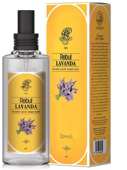 Rebul Lavanta Kolonya Pvc Sprey 125 Ml ürün görseli 1