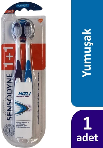 Sensodyne Hızlı Rahatlama Diş Fırçası Yumuşak 1+1 ürün görseli 1