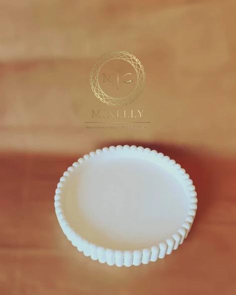 Minelly Kabartmalı Oval Tepsi ürün görseli 1