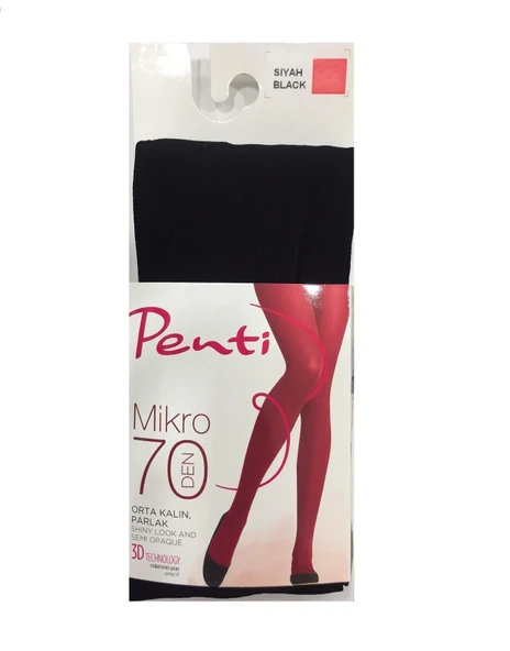 Penti Külotlu Mikro 70 Den Siyah No.3 L ürün görseli 1