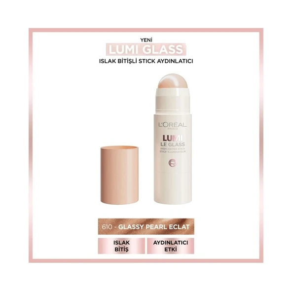 Loreal Parıs Lumı Le Glass Hıghlıghter Stıck Aydınlatıcı 610 Glassy Pearl Eclat ürün görseli 1