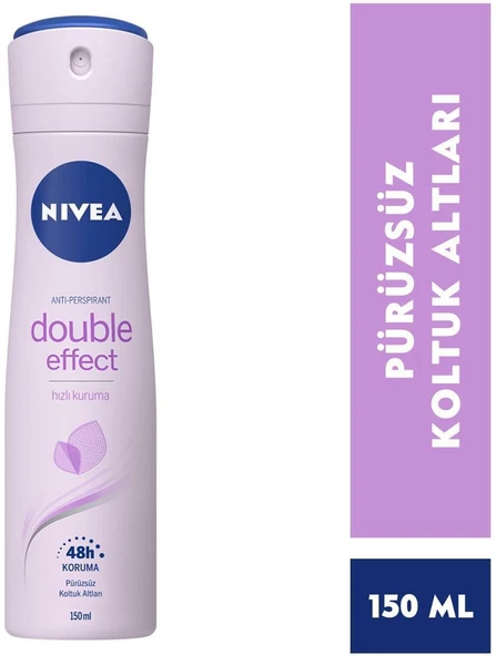 Nıvea Deodorant Double Effect Mor Düşler Bayan Sprey 150 Ml ürün görseli 1