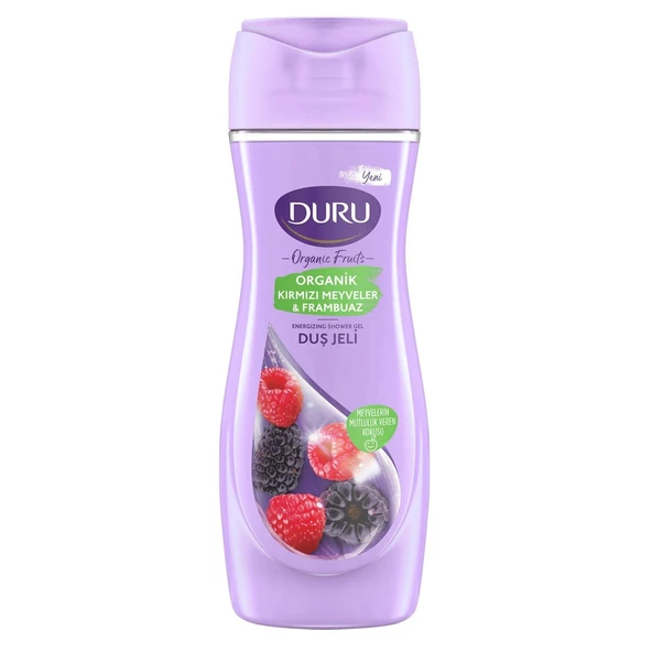 Duru Duş Jeli Organik Kırmızı Meyveler Frambuaz 450 Ml ürün görseli 1