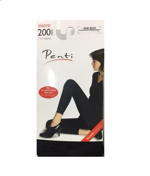 Penti Tayt Mikro 200 Den Siyah No.2/3 M-L ürün görseli 1