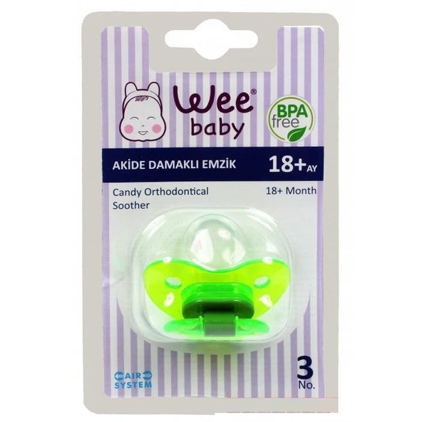 Wee Baby Akide Damaklı Emzik 18+ Ay No 3 -113 ürün görseli 1