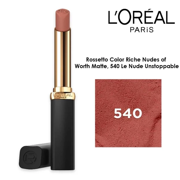 Loreal Parıs Riche Intense Volume Matte Ruj 540 Le Nude Unstoppable ürün görseli 1