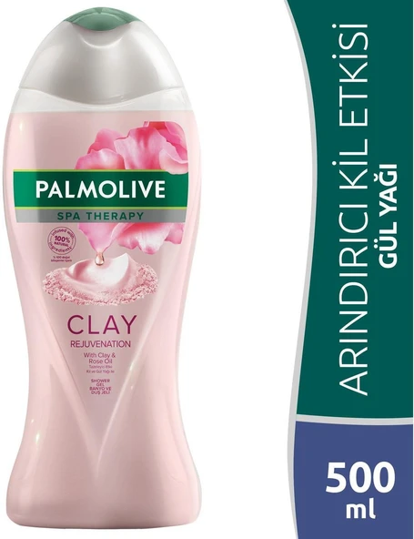 Palmolive Duş Jeli Spa Therapy Clay Rejuvenatıon Kil Ve Gül Yağı 500 Ml ürün görseli 1