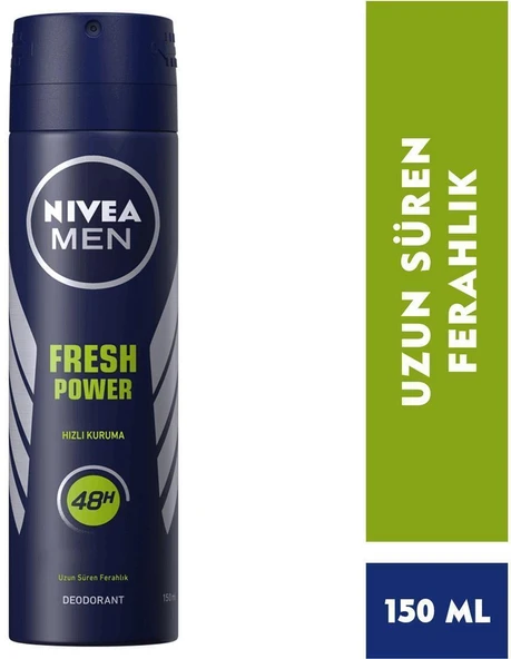 Nıvea Men Deodorant Fresh Power Erkek Sprey 150 Ml ürün görseli 1