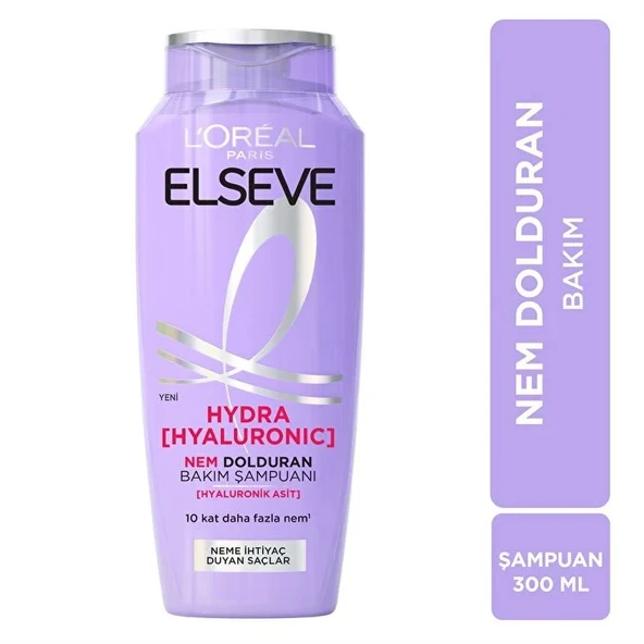Loreal Elseve Şampuan Hydra Hyaluronıc Nem Dolduran 300 Ml ürün görseli 1
