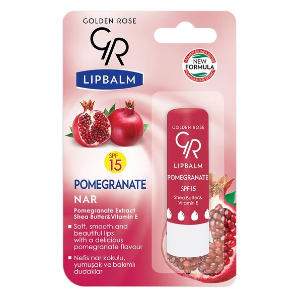 Golden Rose Lip Balm Dudak Kremi Nar ürün görseli 1