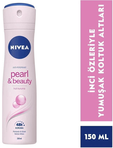 Nıvea Deodorant Pearl Beauty Bayan Sprey 150 Ml ürün görseli 1