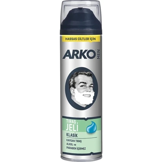 Arko Men Traş Jeli Klasik Hassas Ciltler 200 Ml ürün görseli 1