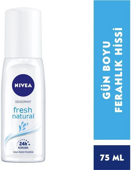 Nıvea Pump Fresh Natural Bayan Vücut Spreyi 75 Ml ürün görseli 1
