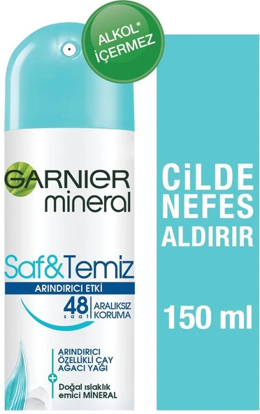 Garnıer Mineral Saf Temiz Deodorant 150 Ml ürün görseli 1