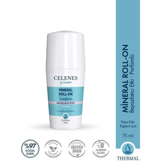 Celenes Roll On Thermal Parfümlü Tannforsen Beyazlatıcı 75 ml ürün görseli 1
