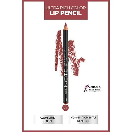 Note Ultra Rıch Lıp Pencil Dudak Kalemi 07 ürün görseli 1