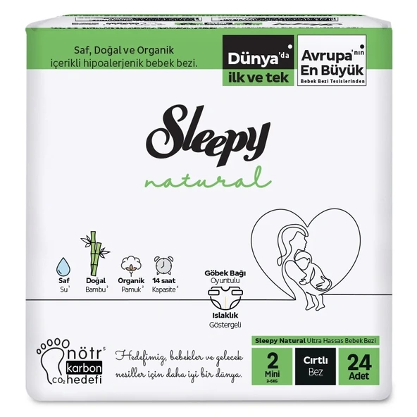 Sleepy Bebek Bezi 2 Numara 3-6 Kg Arası 24 Adet ürün görseli 1