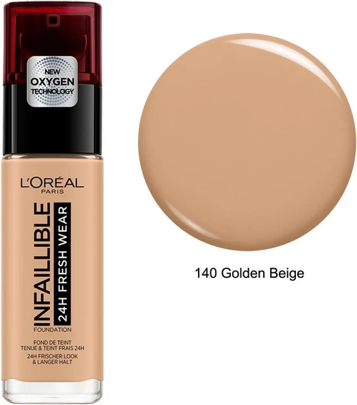 Loreal Parıs Infaıllıble 24h Fondöten 140 Beıge Dore ürün görseli 1