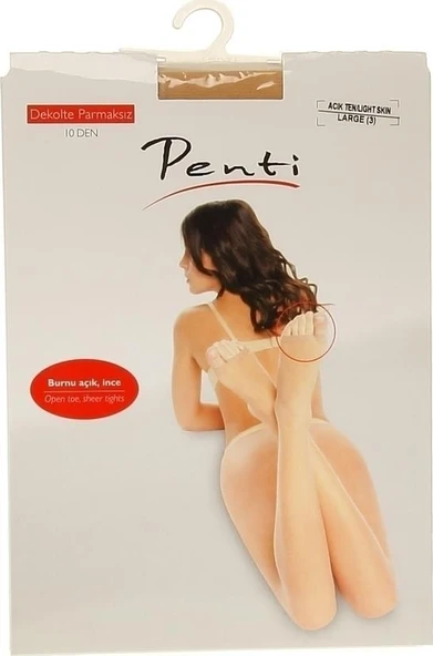 Penti Külotlu Fit 10 Den Dekolte Parmaksız 57 Ten Çorap No 1 S ürün görseli 1